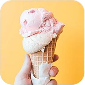 Big icecream in hand
