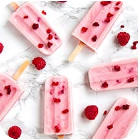 Set of rose icecream